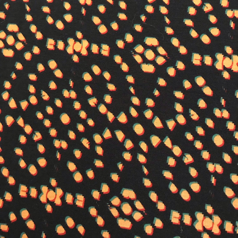 LuLaRoe Julia Dress Woman’s Size XXS Black Orange - Picture 6 of 7